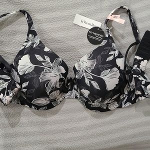 La vie en rose floral bra back closure memory foam